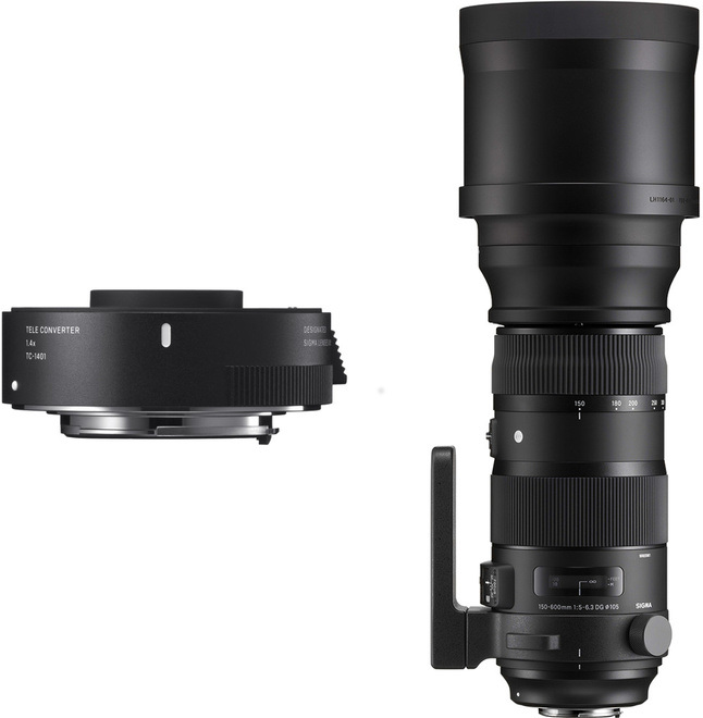 SIGMA<br/>150-600/5-6.3 DG SPORT CANON + TC1401