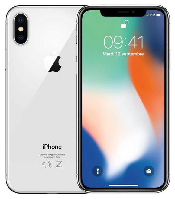 APPLE<br/>iphone x 256 go silver