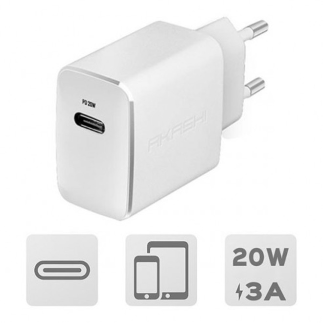 AKASHI<br/>C/SECT/RAPIDE/INTELLI USB-C 3A 20W BLC