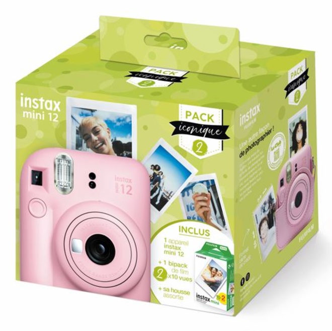 FUJI<br/>INSTAX MINI 12 ROSE PACK ICONIQUE