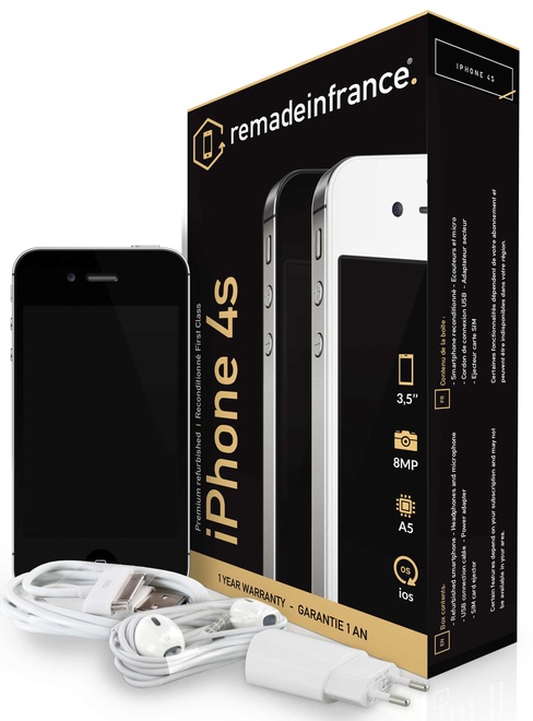 REMADEINFRANCE<br/>iphone 4s 8go noir reconditionné R