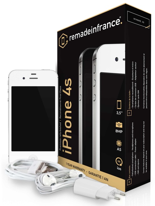REMADEINFRANCE<br/>iphone 4s 16 blanc reconditionne