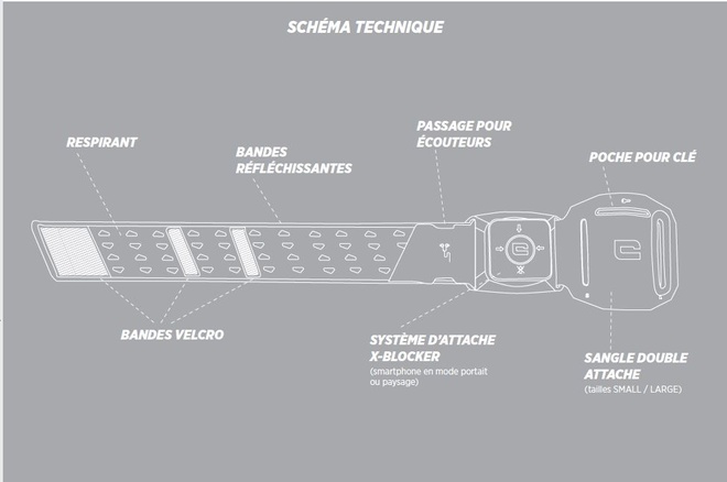 CROSSCALL<br/>brassard fixation x-link