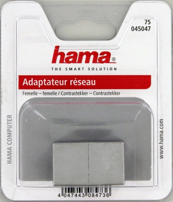 HAMA<br/>adaptateur r seau cat 5