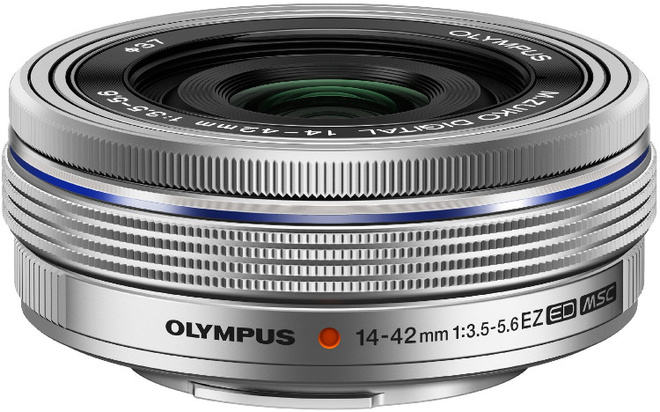 OLYMPUS<br/>14-42/3.5-5.6 ED EZ ARGENT