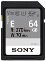 SONY<br/>SDXC UHS-II ENTRY SERIE CL10 U3 64GO